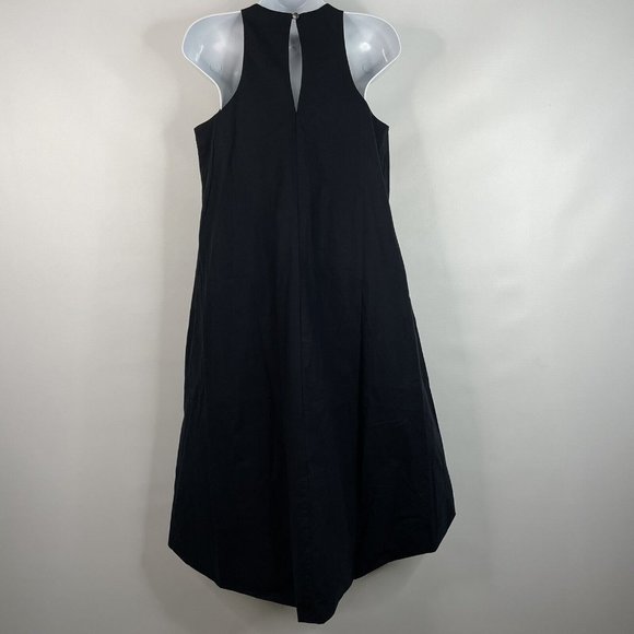 Maeve Anthropologie Black Sleeveless Bubble Hem Trapeze Midi Dress Pocke… - Picture 5 of 8